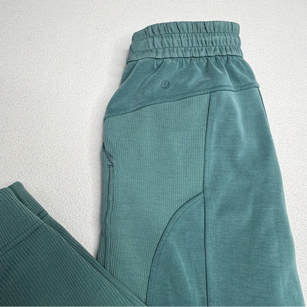 Lululemon Brushed Softstreme Ribbed High-Rise Jogger•Green Jasper - Picture 12 of 16